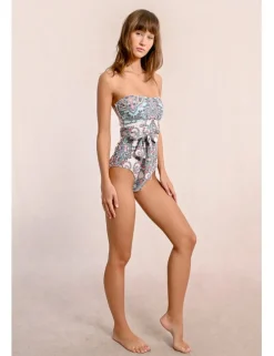 Bañador con estampado y lazada