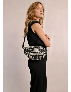 Bandolera con estampado y asa grande