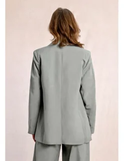 Blazer de manga larga con cuello y solapa