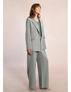 Blazer de manga larga con cuello y solapa