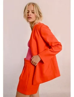 Blazer de manga larga con cuello y solapa