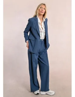 Blazer de manga larga con cuello y solapa