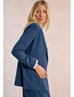 Blazer de manga larga con cuello y solapa