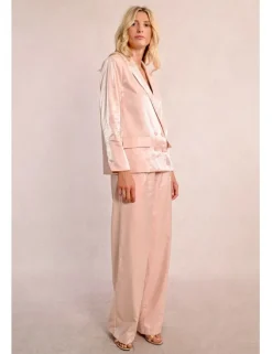Blazer de manga larga con cuello y solapa