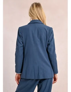 Blazer de manga larga con cuello y solapa