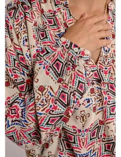 Blusa de manga larga con estampado