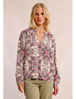 Blusa de manga larga con estampado