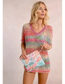 Bolso de mano con estampado