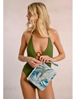 Bolso de mano con estampado