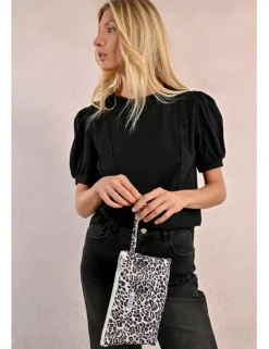 Bolso de mano con estampado