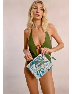 Bolso de mano con estampado