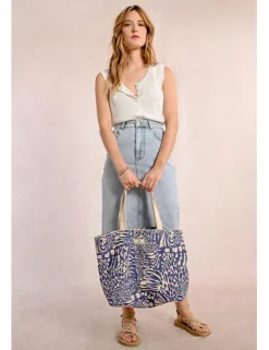 Bolso grande estampado animal