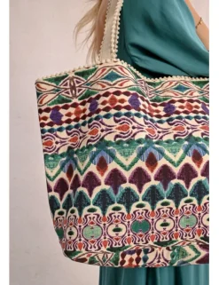 Bolso grande estampado fantasía