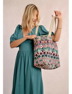 Bolso grande estampado fantasía