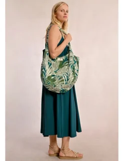 Bolso grande estampado tropical