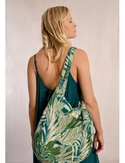 Bolso grande estampado tropical