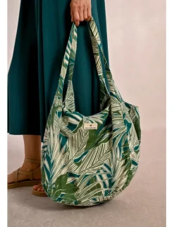 Bolso grande estampado tropical