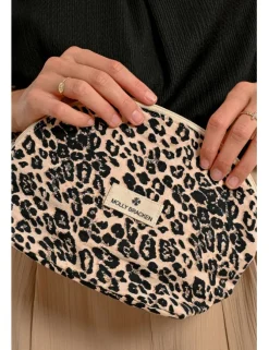 Bolso-neceser de mano estampado animal