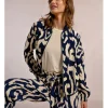 Bomber de manga larga estampado bicolor