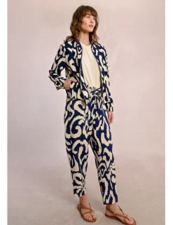 Bomber de manga larga estampado bicolor