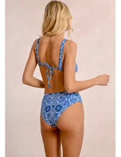Braguita de bikini ancha con estampado