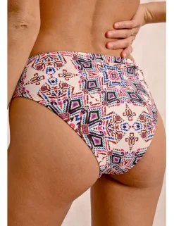 Braguita de bikini ancha con estampado