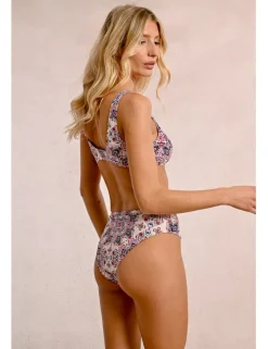 Braguita de bikini ancha con estampado