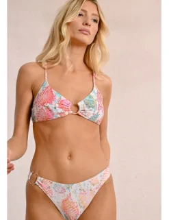 Braguita de bikini con estampado y hebilla