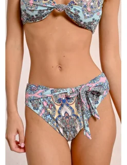 Braguita de bikini con estampado y lazada