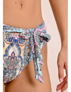 Braguita de bikini con estampado y lazada