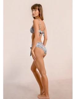 Braguita de bikini con estampado y lazada