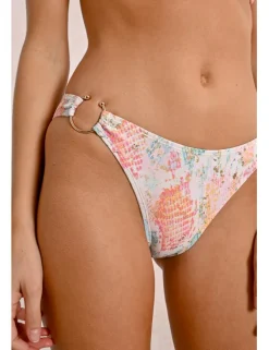 Braguita de bikini con estampado y hebilla