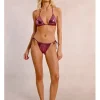 Braguita de bikini con lazada en tejido brillante