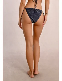Braguita de bikini en tejido brillante con lazada