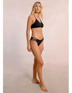 Braguita de bikini lisa con detalles en los laterales