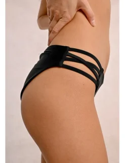 Braguita de bikini lisa con detalles en los laterales
