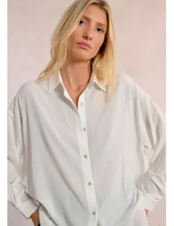 Camisa de manga larga amplia