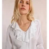 Camisa de manga larga con volantes