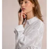 Camisa de manga larga con detalles bordados
