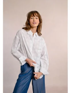 Camisa de manga larga con detalles bordados