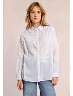 Camisa de manga larga con detalles bordados