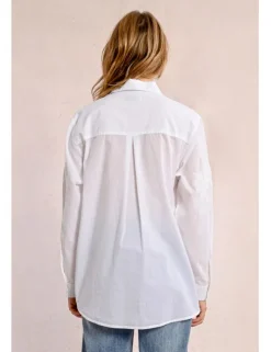 Camisa de manga larga con detalles bordados