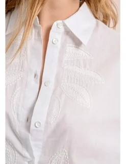 Camisa de manga larga con detalles bordados