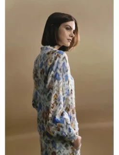 Camisa de manga larga de poeta y estampado