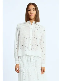 Camisa de manga larga detalle flores