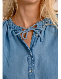 Camisa de manga larga efecto vaquero
