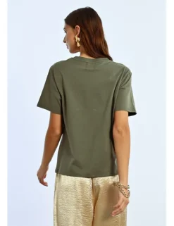 Camiseta de manga corta con estampado frontal