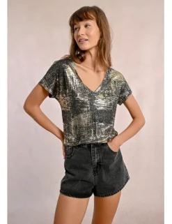 Camiseta de manga corta con estampado