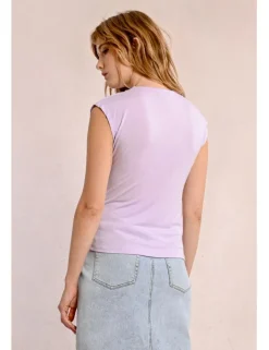 Camiseta de manga corta detalle ribete