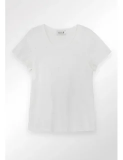 Camiseta de manga corta detalle lunares